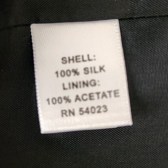 NEW! Banana Republic  Gia Black Gray Silk Sleeveless Mini Dress - Picture 10 of 10